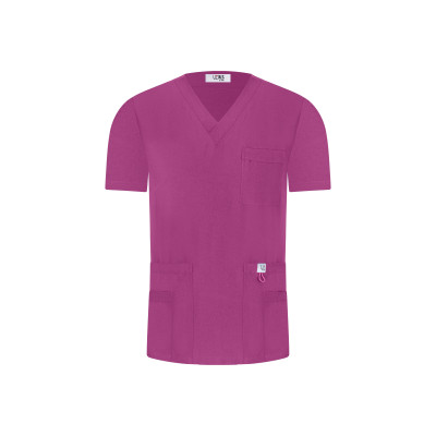 Breathing Scrub Top - Magenta